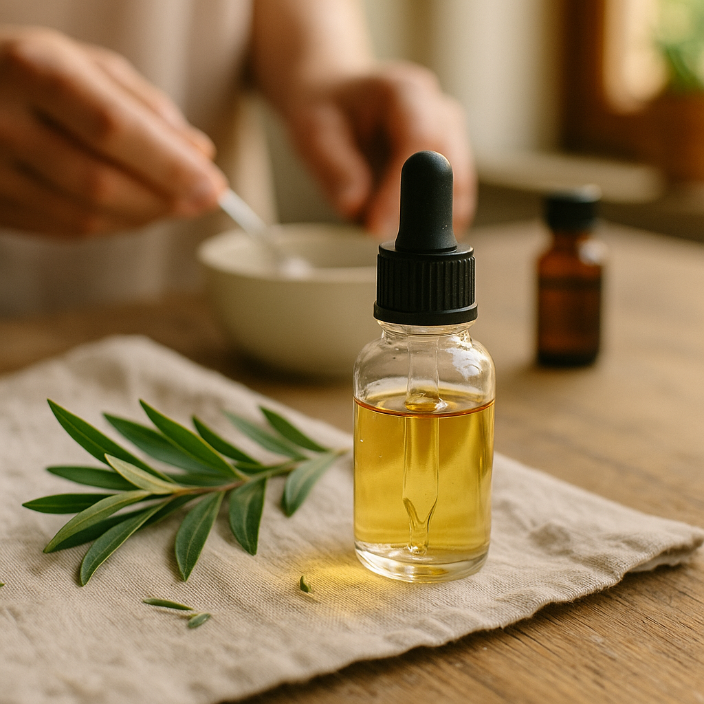 Natural Remedies for Busy Moms: Tea Tree Oil — Traditional Uses, Evidence, and Safe Home Protocols botanical guide image