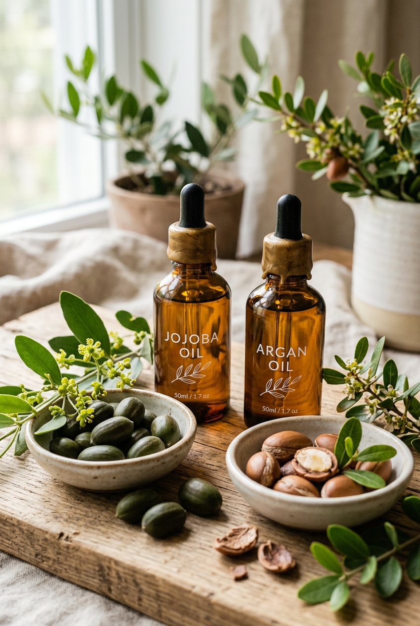 Jojoba Oil vs Argan Oil: Which One Is Right for Your Skin Type? botanical guide image